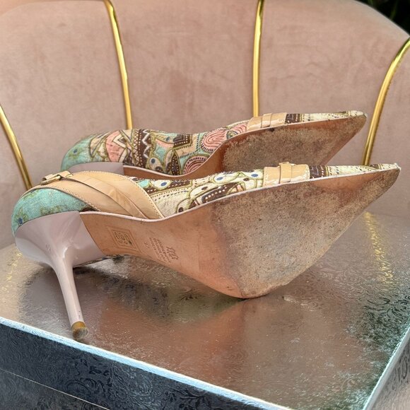 Pre-Loved: ALDO Chic Boho Patterned 4" Stiletto Heels! [Size 37] - Picture 5 of 7